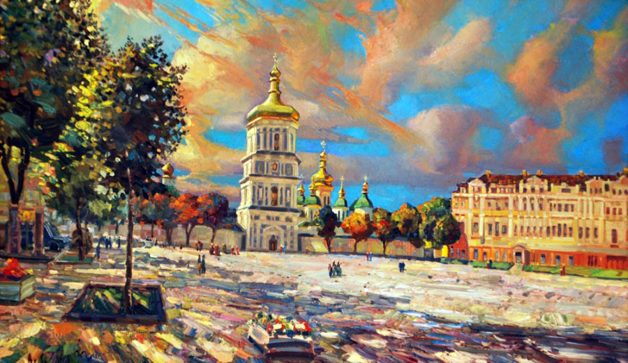 «Софіївська церква». 2002. Полотно, олія